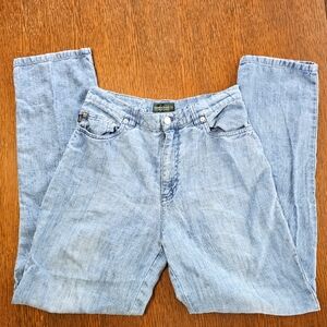 Ralph Lauren Jeans High Rise Wide Leg 100% Linen Summer Light Weight 6